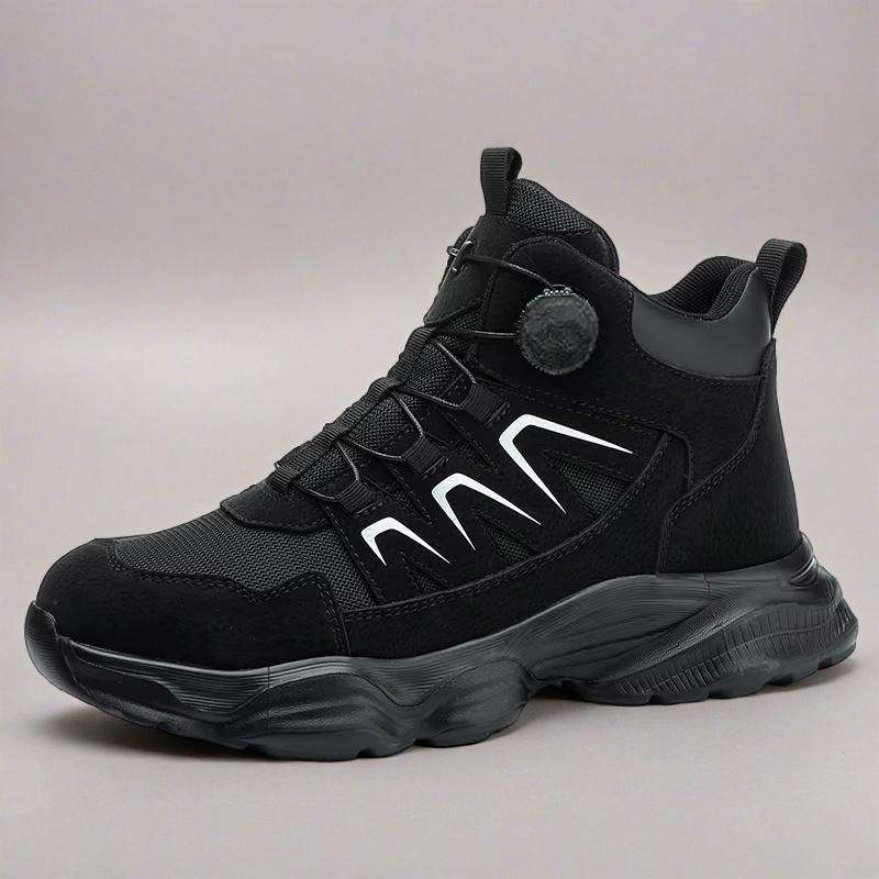 Men's Comfortable Work Shoes Breathable Steel Toe Safety Shoes for Factory Use Light Weight for Winter